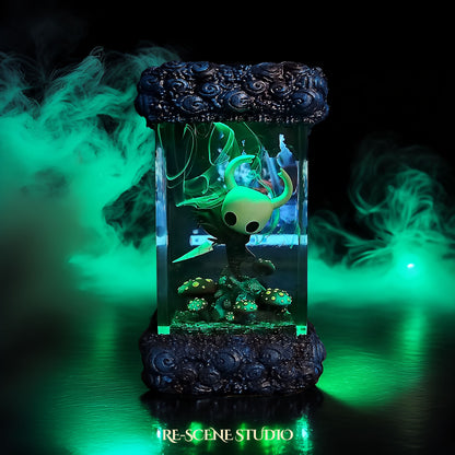 The Knight Resin Lamp V2 – Hollow Knight Multicolor / Size M – Handmade Resin Lamp by Rescene Studio | Rescene Studio