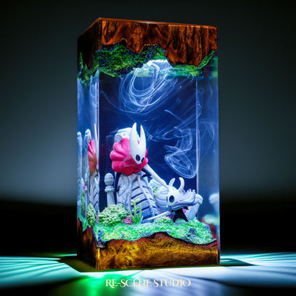 Knight & Hornet Resin Lamp - Hollow Knight