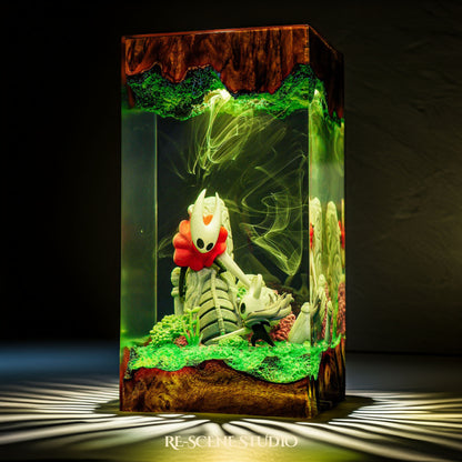 Knight & Hornet Resin Lamp - Hollow Knight