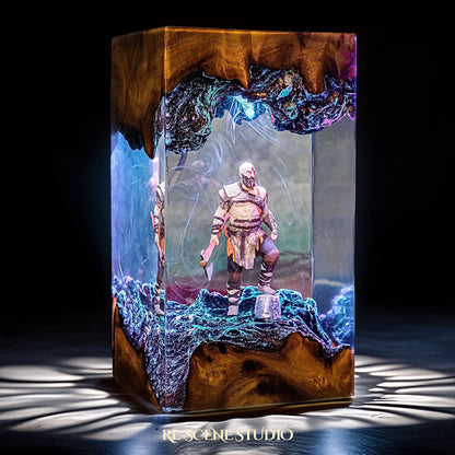 Kratos Resin Lamp - God of War