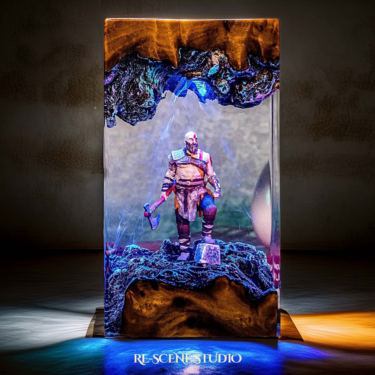 Kratos Resin Lamp - God of War