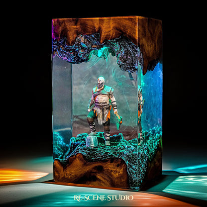 Kratos Resin Lamp - God of War