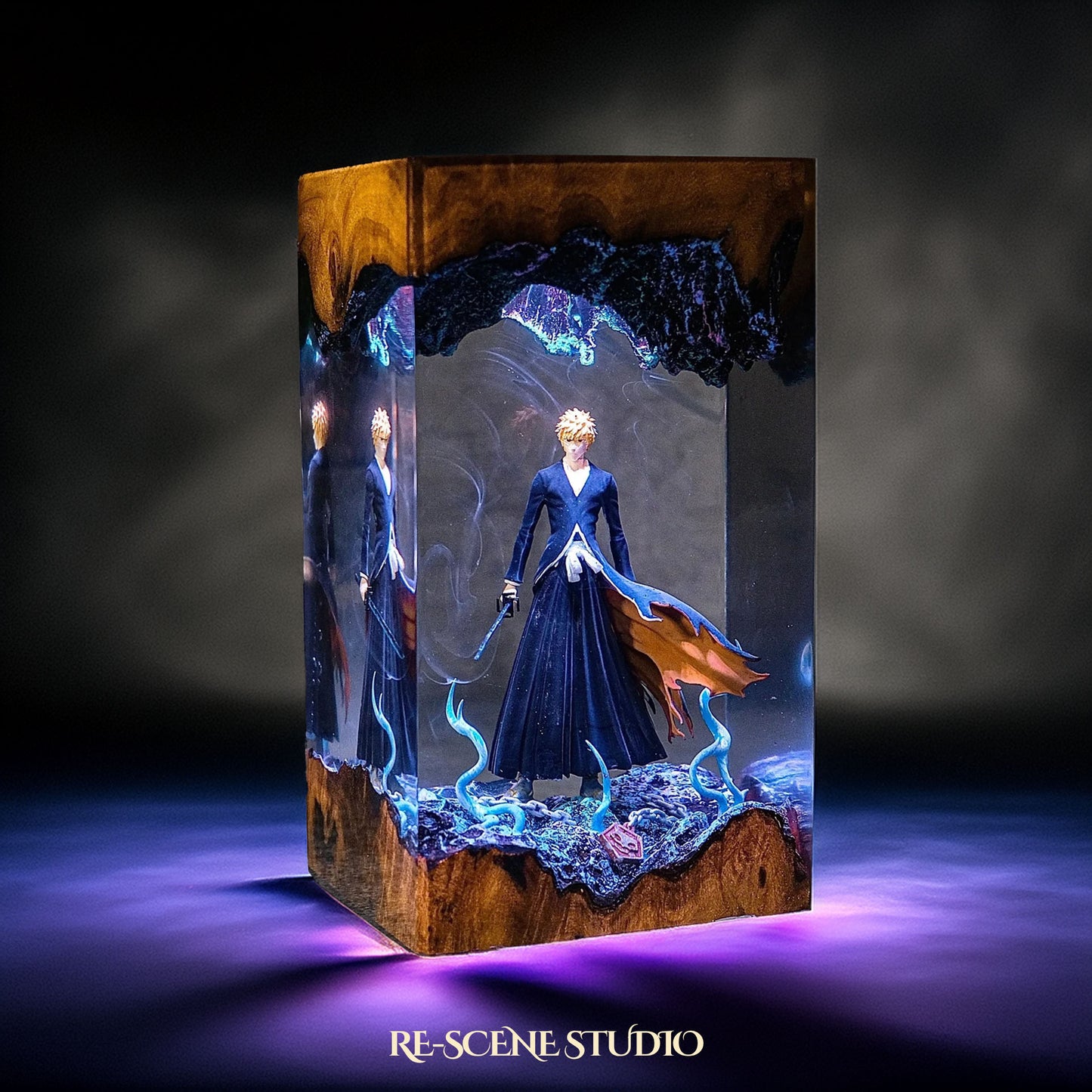 Ichigo Resin Lamp - Bleach Multicolor / Size M – Handmade Resin Lamp by Rescene Studio | Rescene Studio