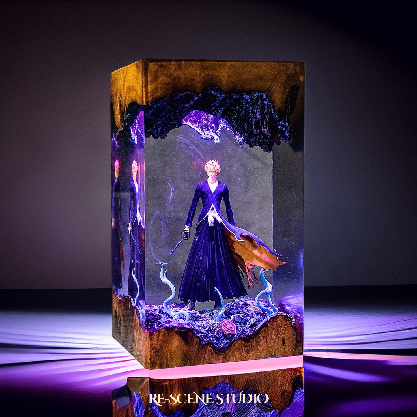 Ichigo Resin Lamp - Bleach Multicolor / Size M – Handmade Resin Lamp by Rescene Studio | Rescene Studio