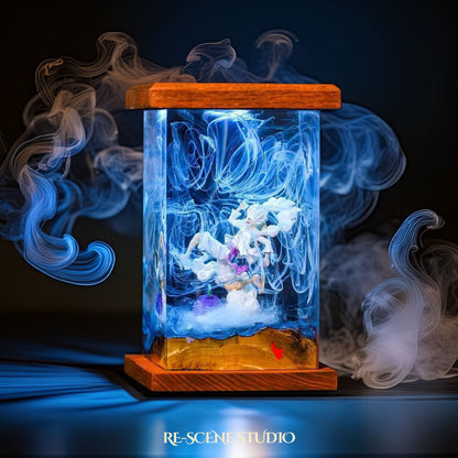 Luffy Gear 5 Resin Lamp 03 - One Piece Multicolor / Size M: 6 x 6 x 12 (cm) – Handmade Resin Lamp by Rescene Studio | Rescene Studio