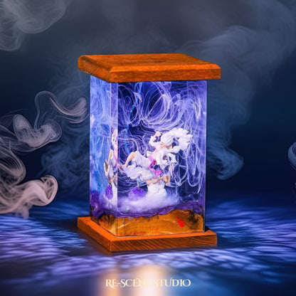 Luffy Gear 5 Resin Lamp 03 - One Piece Multicolor / Size M: 6 x 6 x 12 (cm) – Handmade Resin Lamp by Rescene Studio | Rescene Studio