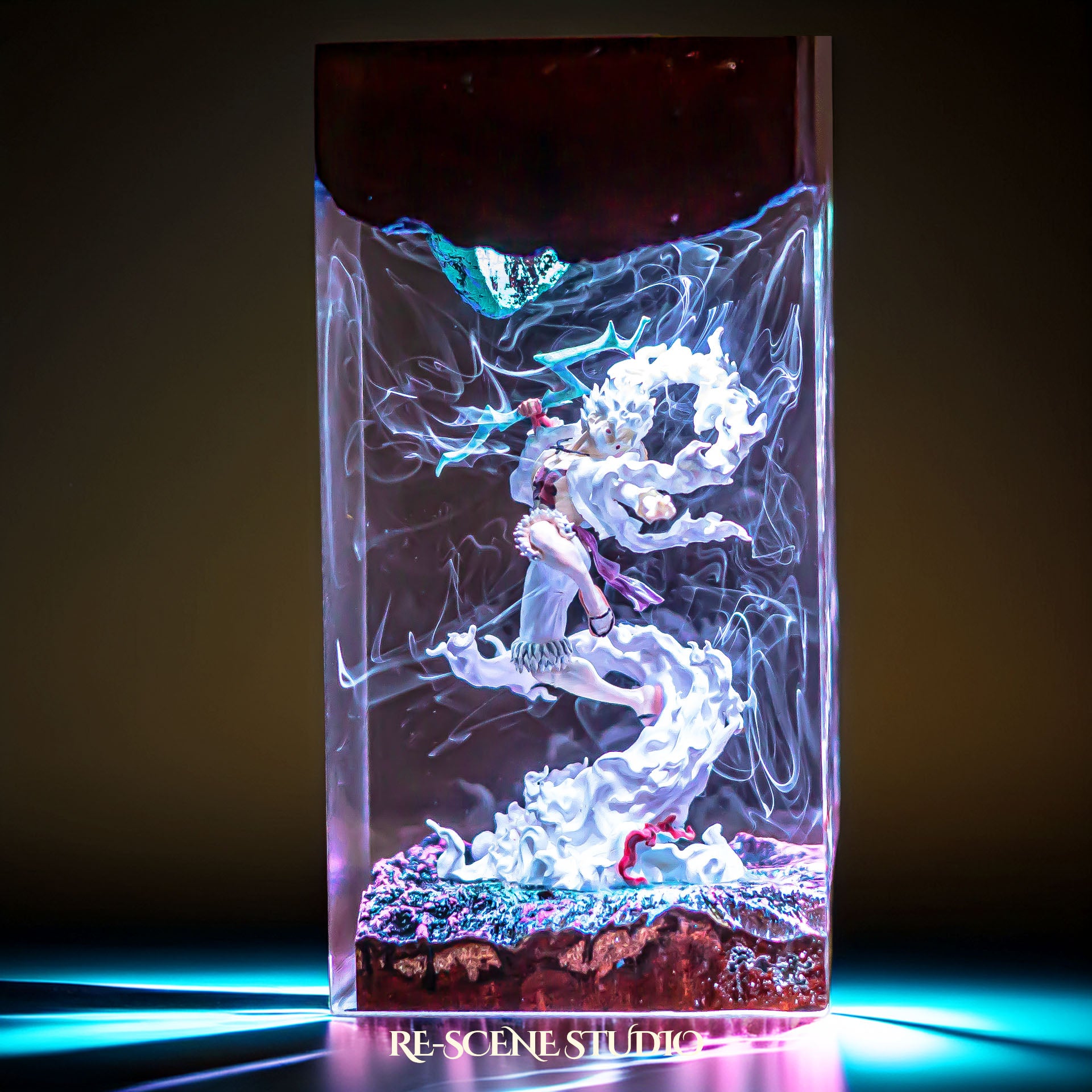 L.uffy G.ear 5 Resin Lamp 02 — Detailed Display | Premium 3D Resin Diorama with RGB Color-Changing Light