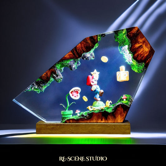 Mario Resin Lamp - Super Mario