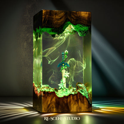 Master Sword & Silent Princess Resin Lamp - The Legend of Zelda