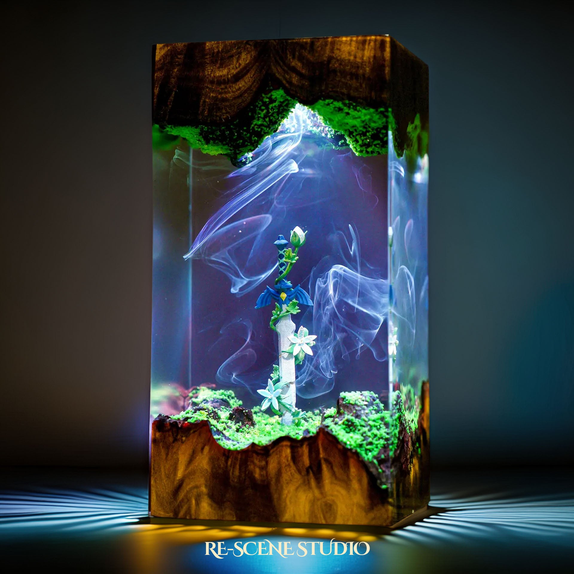 Themed Video Game Resin Lamps – Handmade Collection – Rescene Studio