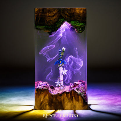 Master Sword & Silent Princess Resin Lamp - The Legend of Zelda