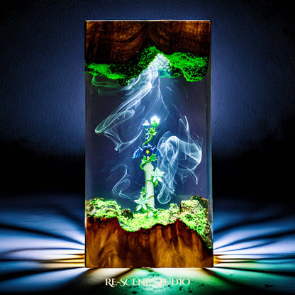 Master Sword & Silent Princess Resin Lamp - The Legend of Zelda