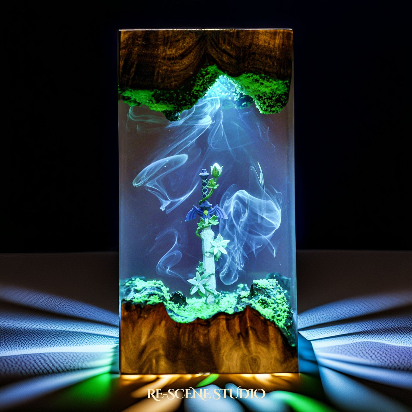 Master Sword & Silent Princess Resin Lamp - The Legend of Zelda