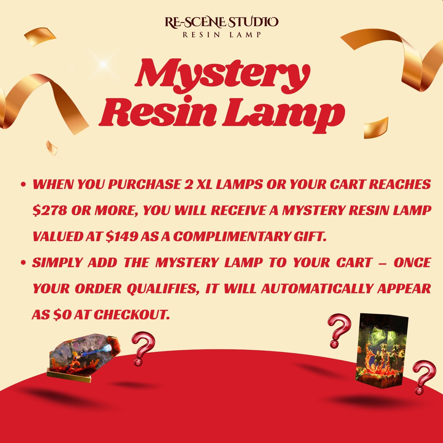 [Black Friday Only] Mystery Resin Lamp | $149