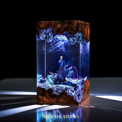 Nanami Kento Resin Lamp - Jujutsu Kaisen Multicolor / Size M – Handmade Resin Lamp by Rescene Studio | Rescene Studio
