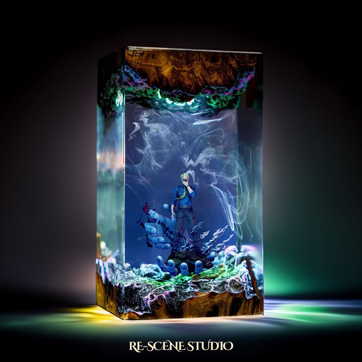 Nanami Kento Resin Lamp - Jujutsu Kaisen Multicolor / Size M – Handmade Resin Lamp by Rescene Studio | Rescene Studio