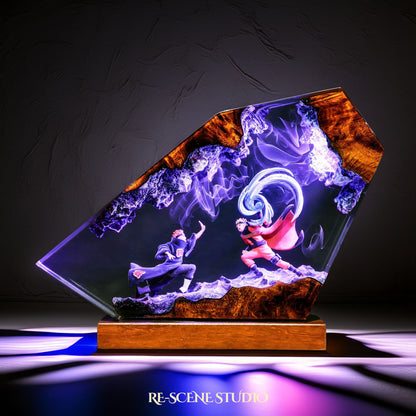 Naruto vs Pain Resin Lamp - Naruto Shippuden
