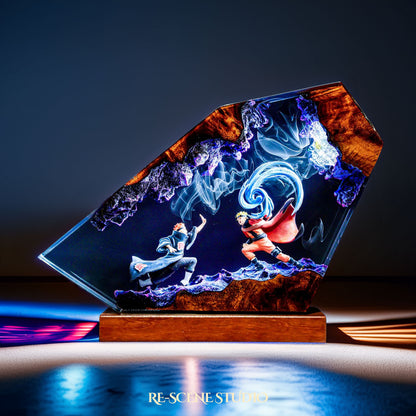 Naruto vs Pain Resin Lamp - Naruto Shippuden