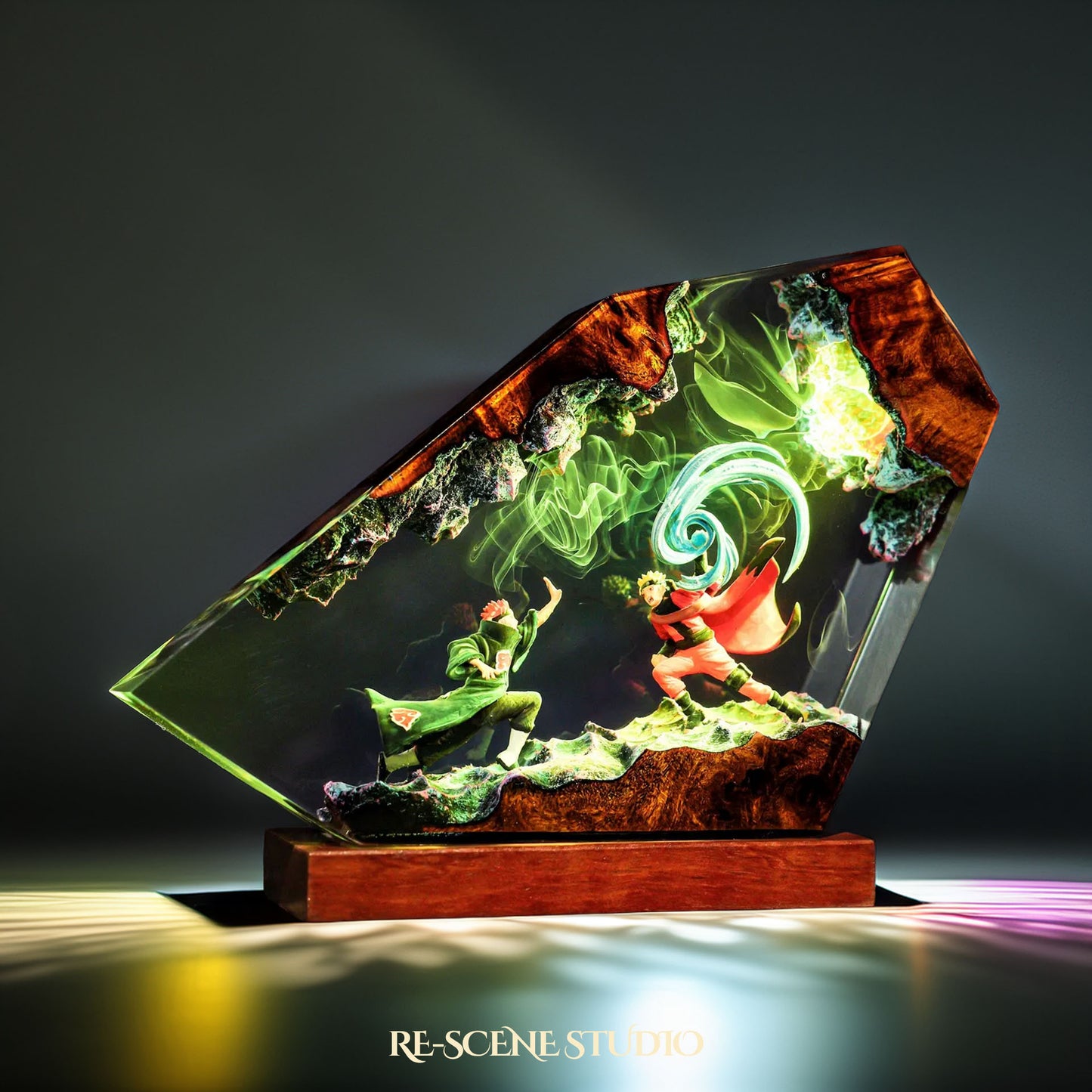 Naruto vs Pain Resin Lamp - Naruto Shippuden