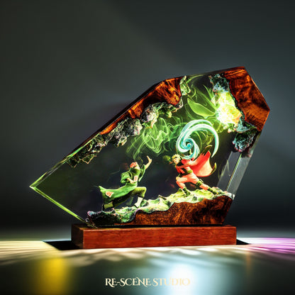 Naruto vs Pain Resin Lamp - Naruto Shippuden