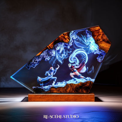 Naruto vs Pain Resin Lamp - Naruto Shippuden