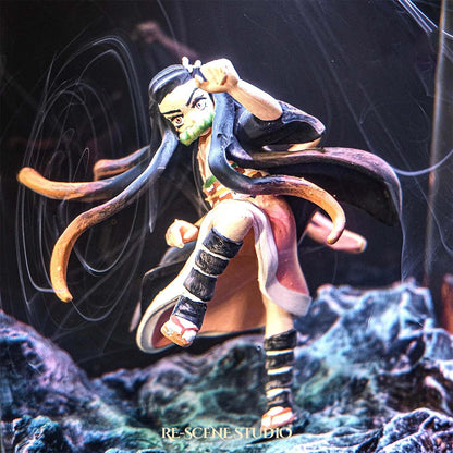 Nezuko Resin Lamp 01 - Demon Slayer Multicolor / Size M: 7 x 13 x 7 (cm) – Handmade Resin Lamp by Rescene Studio | Rescene Studio