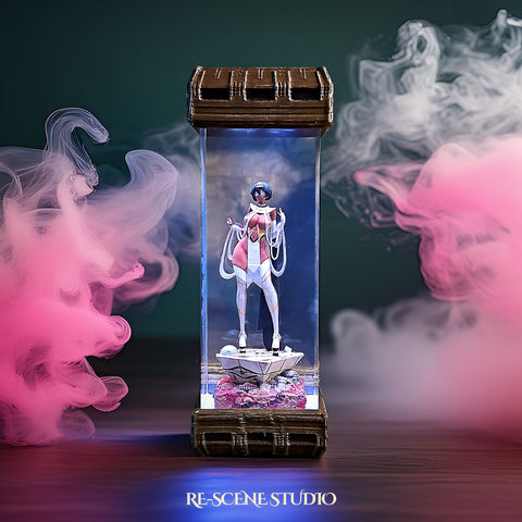 2P Resin Lamp – NieR Automata Multicolor / Size M – Handmade Epoxy Resin Lamp by Rescene Studio | Rescene Studio