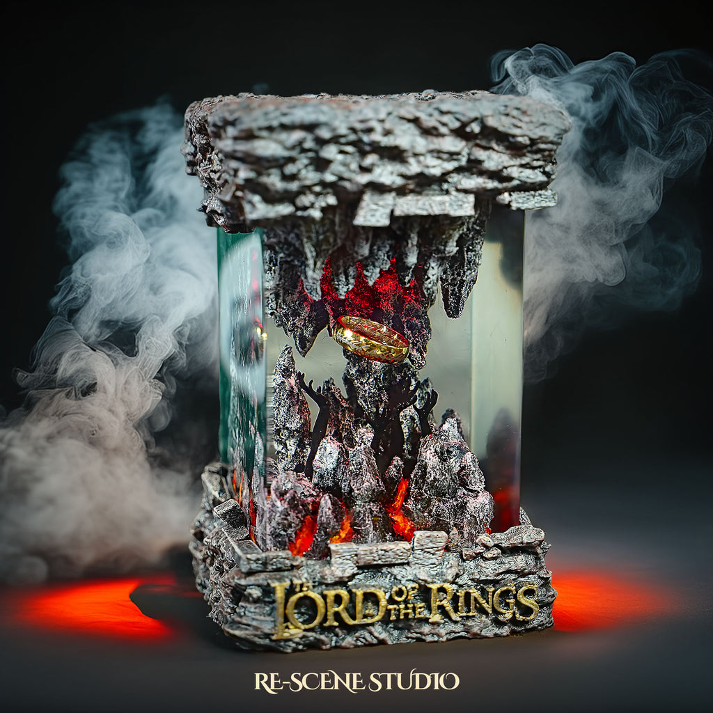 The One Ring Resin Lamp – The Lord of the Rings Multicolor / Size M – Handmade Epoxy Resin Lamp by Rescene Studio | Rescene Studio
