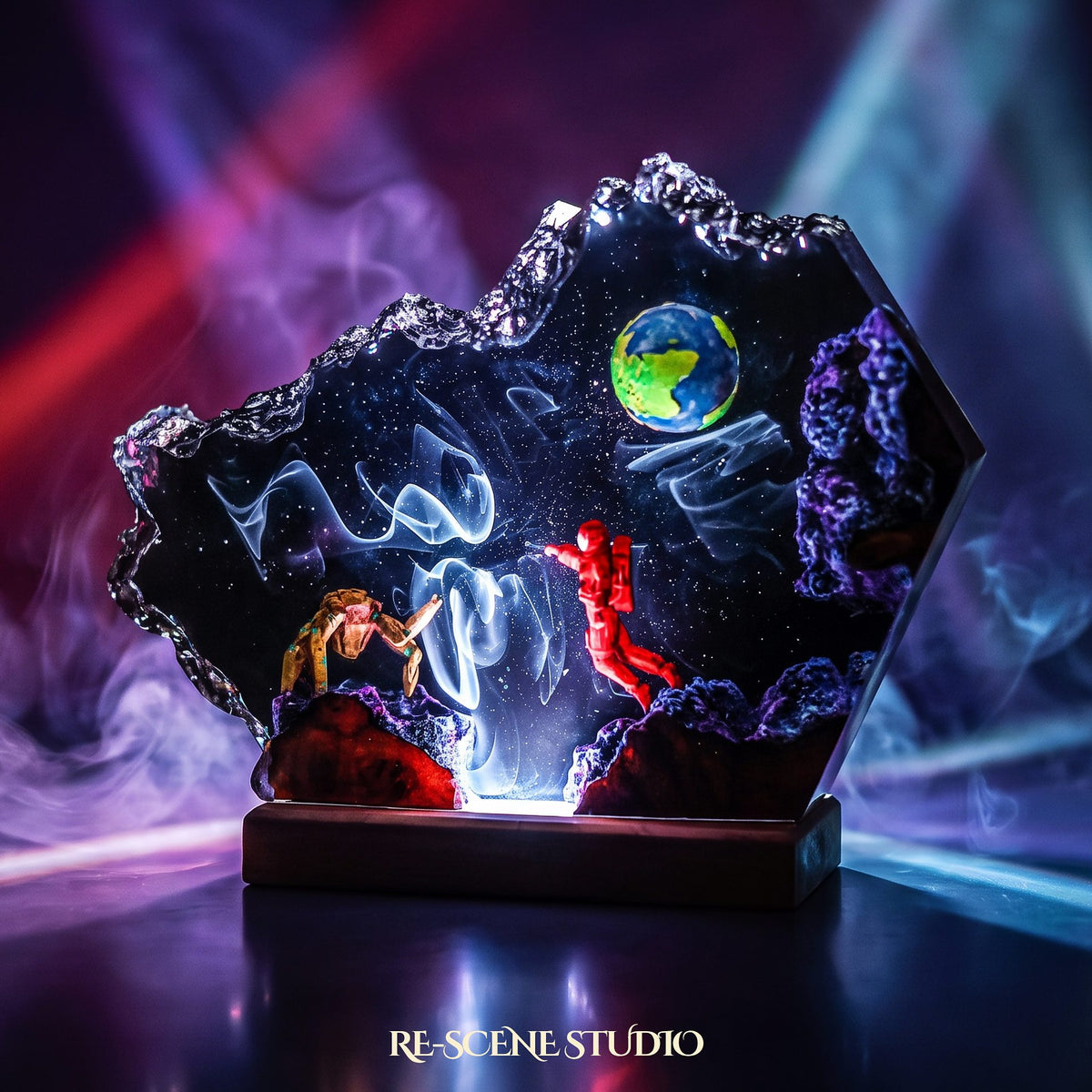 Rocky Broken Resin Lamp, Project Hail Mary resin art lamp