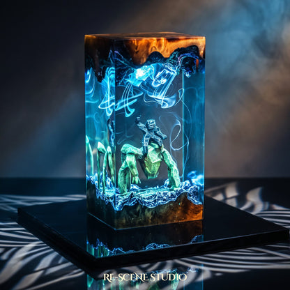 Rocky Pillar Resin Lamp, Project Hail Mary resin art lamp