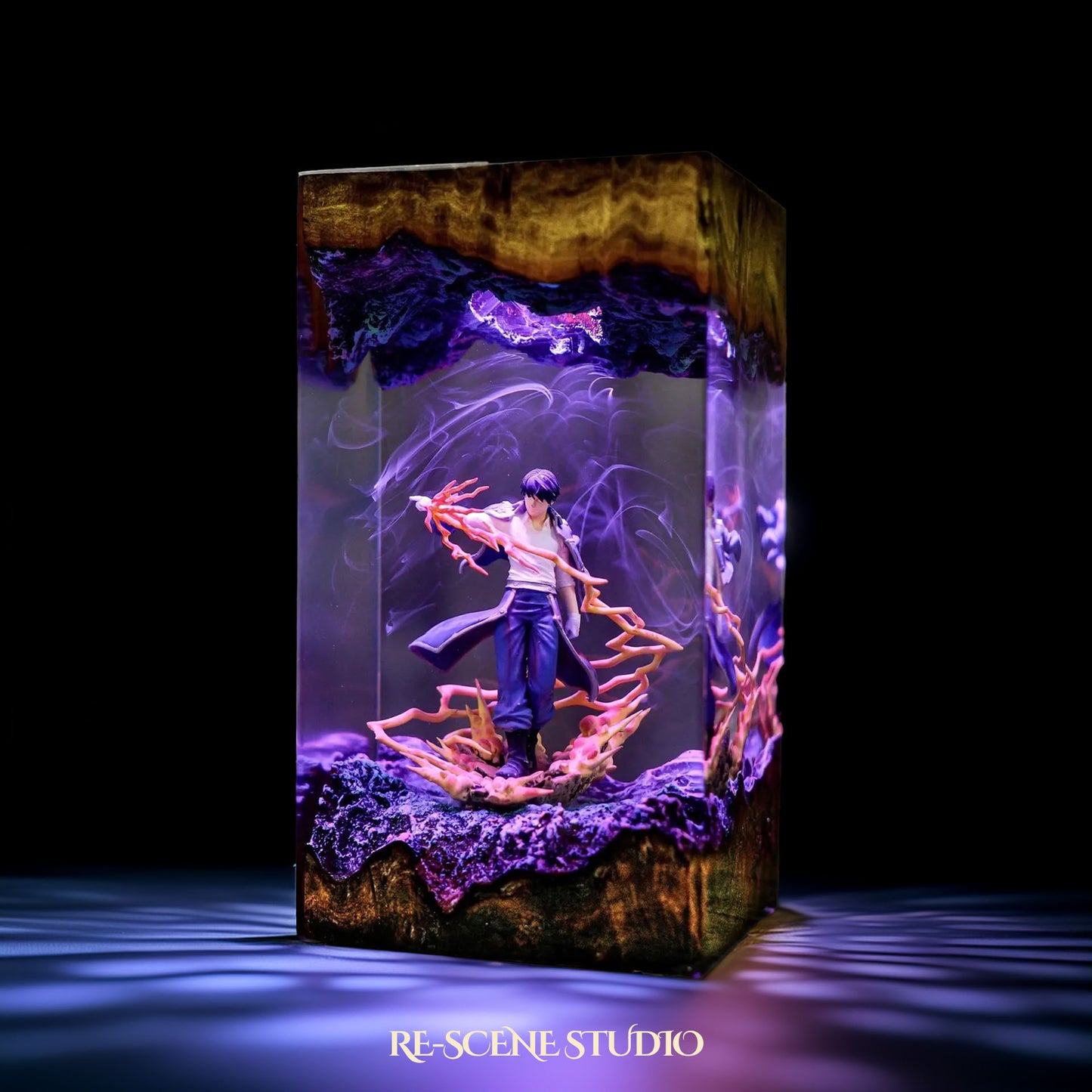 Roy Mustang Resin Lamp - Fullmetal Alchemist Multicolor / Size M – Handmade Resin Lamp by Rescene Studio | Rescene Studio