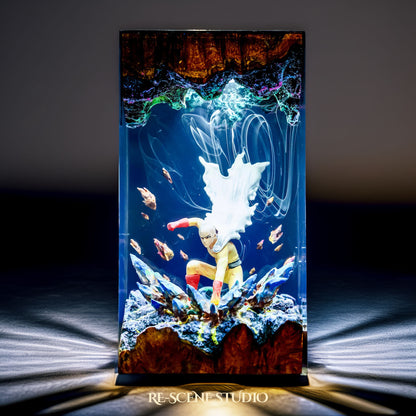 Saitama Resin Lamp - One Punch Man