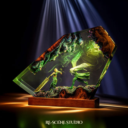 Sephiroth vs Cloud Resin Lamp - Final Fantasy VII