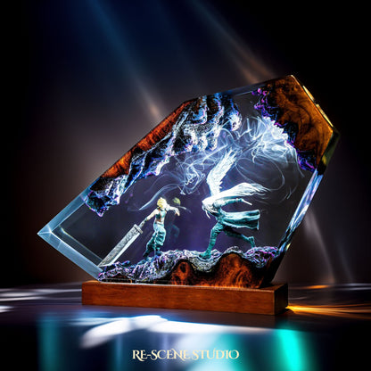 Sephiroth vs Cloud Resin Lamp - Final Fantasy VII