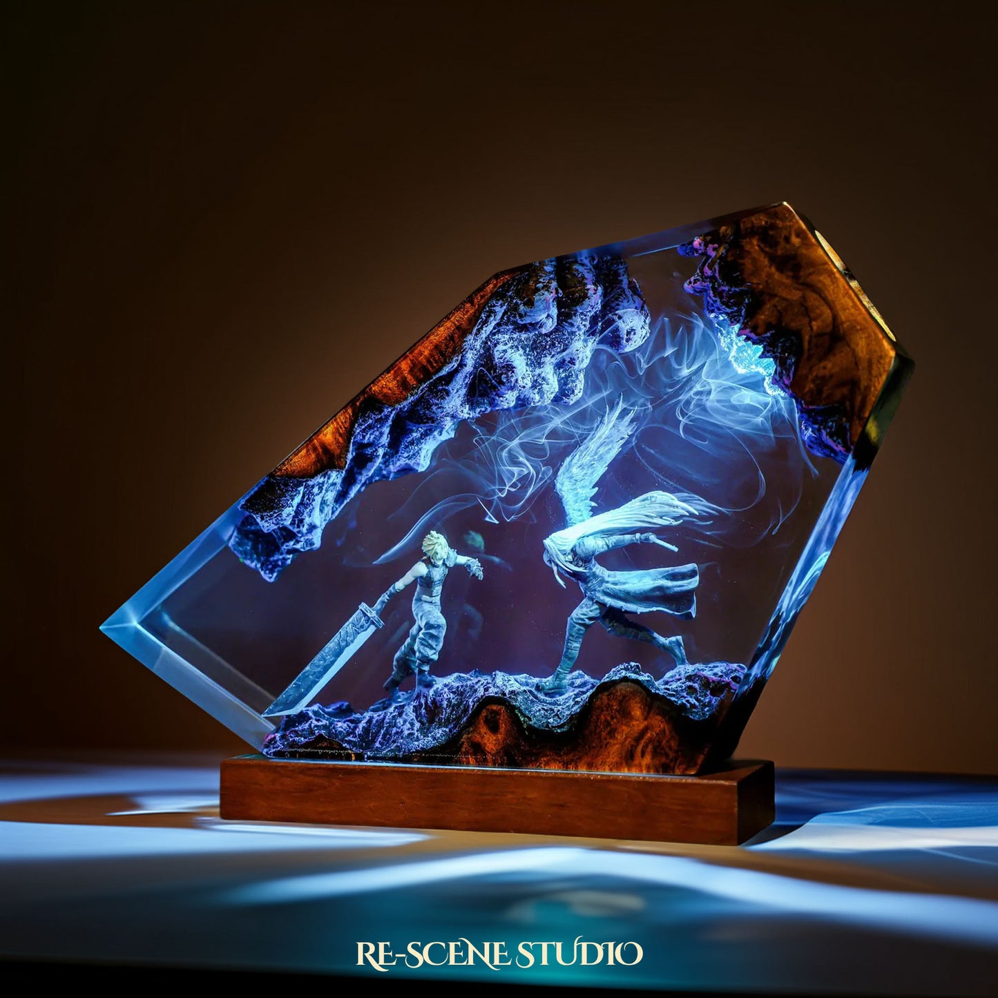 Sephiroth vs Cloud Resin Lamp - Final Fantasy VII