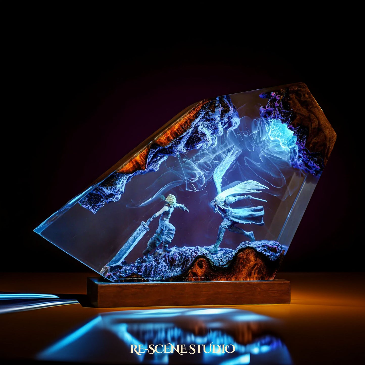 Sephiroth vs Cloud Resin Lamp - Final Fantasy VII