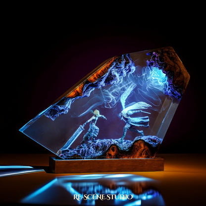 Sephiroth vs Cloud Resin Lamp - Final Fantasy VII