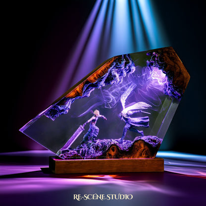 Sephiroth vs Cloud Resin Lamp - Final Fantasy VII