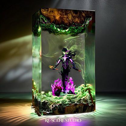 Shadow Monarch Sung Jin-woo Resin Lamp - Solo Leveling