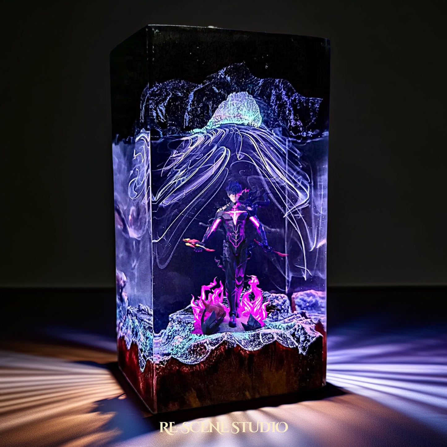 Shadow Monarch Sung Jin-woo Resin Lamp - Solo Leveling