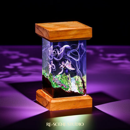 Shinobu Resin Lamp 3 - Demon Slayer Multicolor / Size M: 6 x 6 x 12 (cm) – Handmade Resin Lamp by Rescene Studio | Rescene Studio