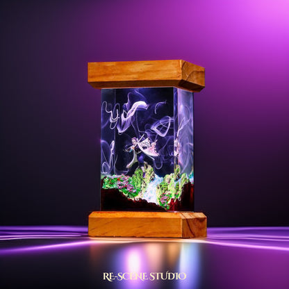 Shinobu Resin Lamp 3 - Demon Slayer Multicolor / Size M: 6 x 6 x 12 (cm) – Handmade Resin Lamp by Rescene Studio | Rescene Studio