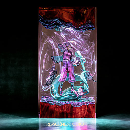 S.hi.nobu Resin Lamp V2 — Handcrafted Epoxy Resin LED Lamp | Unique Ambient Decor & Collector's Gift