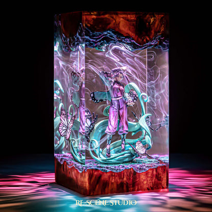 S.hi.nobu Resin Lamp V2 — Detailed Display | Premium 3D Resin Diorama with RGB Color-Changing Light