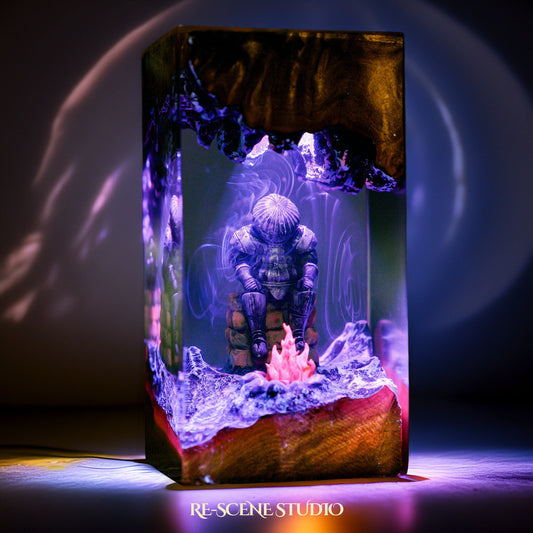 Siegmeyer of Catarina Resin Lamp, handcrafted epoxy resin LED lamp