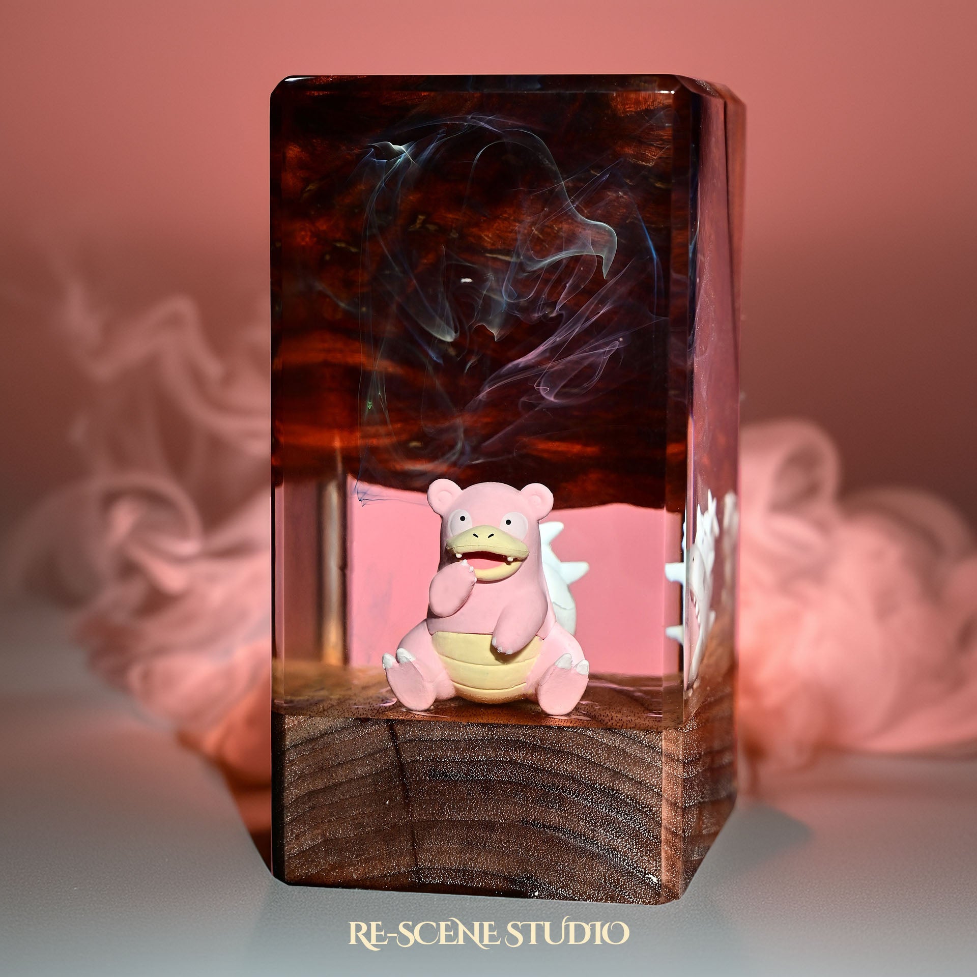 Slowbro Resin Epoxy Lamp Multicolor / Size XL: 16 x 7 x 7 (cm) – Handmade Epoxy Resin Lamp by Rescene Studio | Rescene Studio