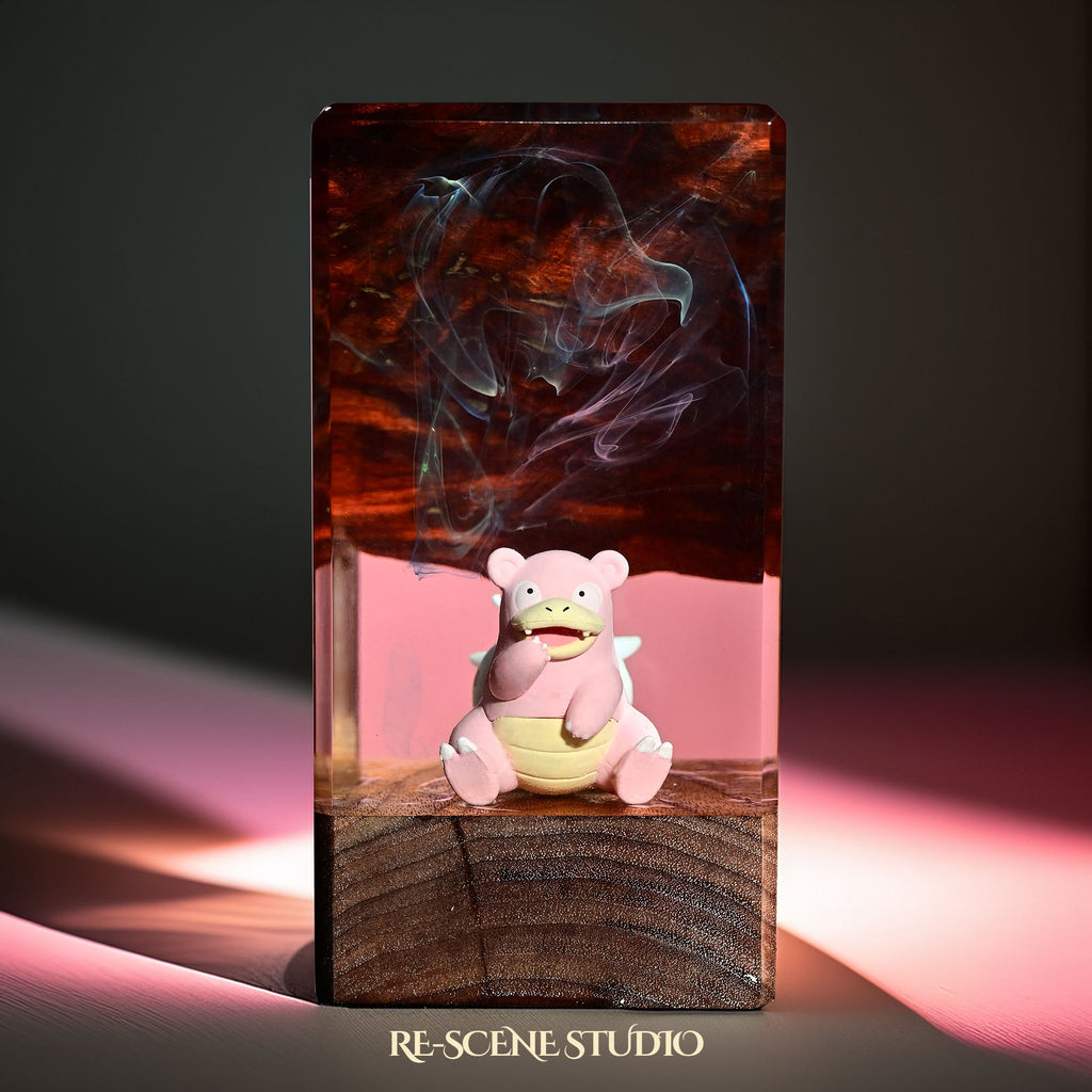 Slowbro Resin Epoxy Lamp Multicolor / Size XL: 16 x 7 x 7 (cm) – Handmade Epoxy Resin Lamp by Rescene Studio | Rescene Studio