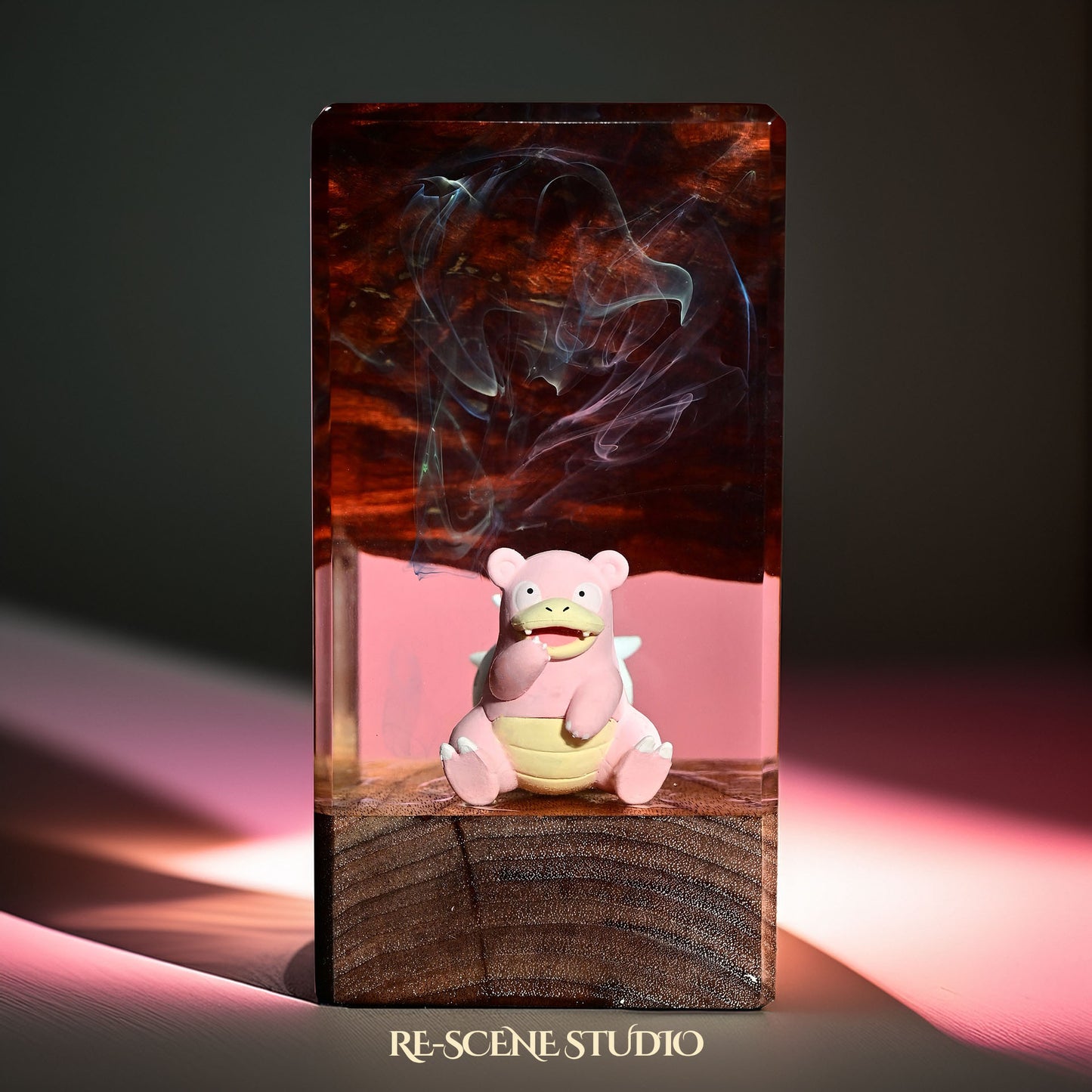 Slowbro Resin Epoxy Lamp Multicolor / Size XL: 16 x 7 x 7 (cm) – Handmade Resin Lamp by Rescene Studio | Rescene Studio