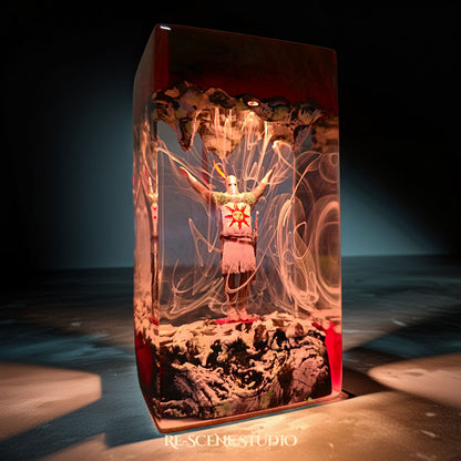 Solaire of Astora Resin Lamp - Dark Souls