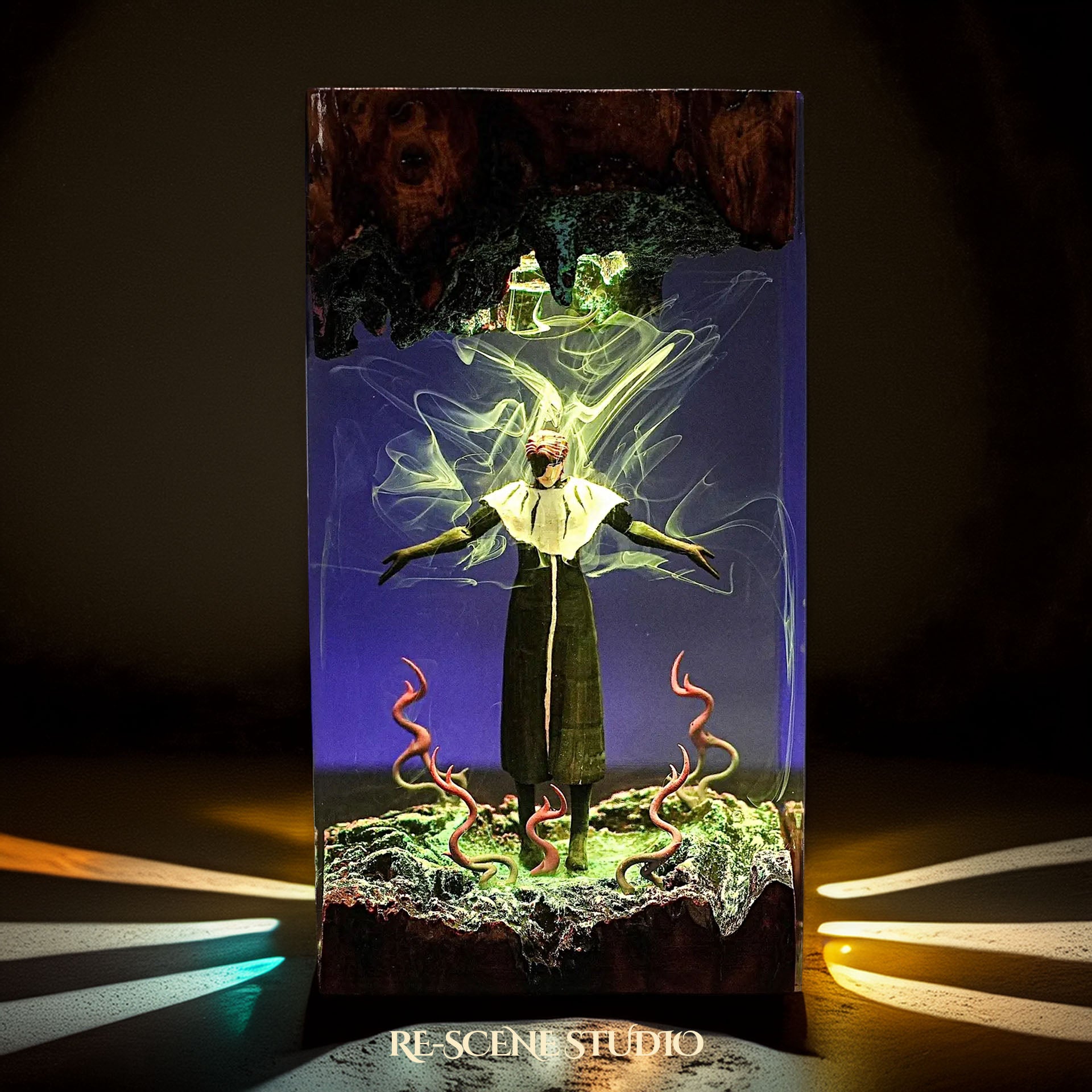 S.osuke A.izen Resin Lamp — Handcrafted Glowing Resin Art Gift